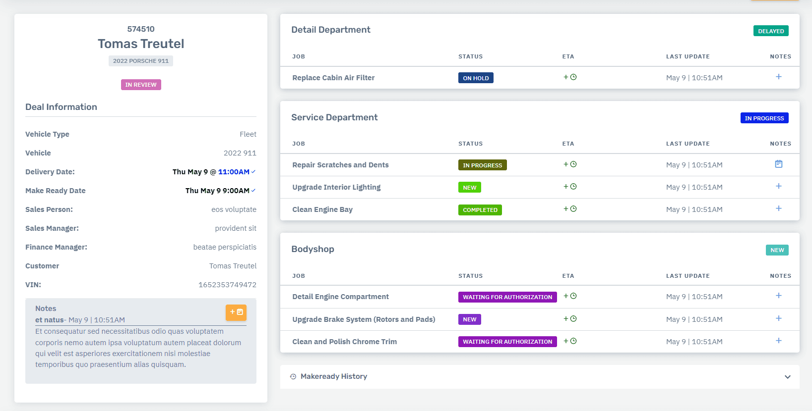 Hoodo Vehicle Reconditioning Software